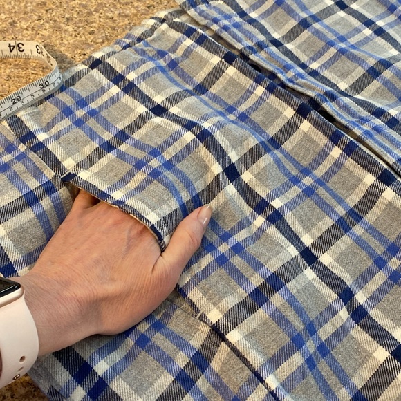 L.L. Bean Plaid Shacket Shirt Jacket Quilted Lining Button Up Primaloft Large - Picture 6 of 16